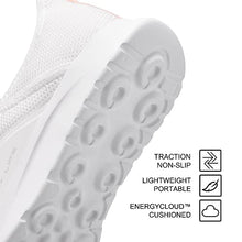 Load image into Gallery viewer, ALEADER Women&#39;s Energycloud Slip On Walking Shoes Pure Running Shoes for Gym Workout Treadmill Running Errands White Gray Size 6 US
