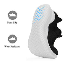 Load image into Gallery viewer, Akk Womens Athletic Walking Shoes - Memory Foam Lightweight Tennis Sports Shoes Gym Jogging Slip On Running Sneakers Blue-Pink Size 9.5
