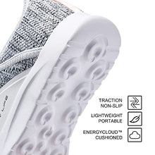 Load image into Gallery viewer, ALEADER Women&#39;s Energycloud Slip On Walking Shoes Pure Running Shoes for Gym Workout Treadmill Running Errands White Gray Size 6 US
