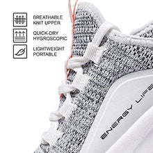 Load image into Gallery viewer, ALEADER Women&#39;s Energycloud Slip On Walking Shoes Pure Running Shoes for Gym Workout Treadmill Running Errands White Gray Size 6 US

