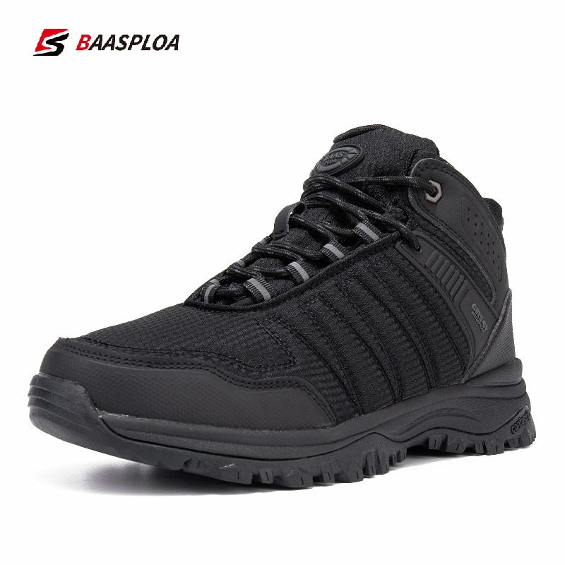 Men's winter walking shoes non-slip wear-resistant waterproof walking shoes wrinkle-free sports shoes