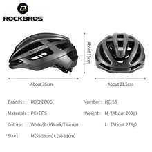 Load image into Gallery viewer, ROCKBROS Lightweight MTB Road Bike Helmet Men Women Cycling Equipment EPS Integrally-molded Motorcycle Scooter Bicycle Safe Hat
