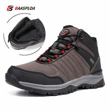 Load image into Gallery viewer, Men&#39;s winter walking shoes non-slip wear-resistant waterproof walking shoes wrinkle-free sports shoes
