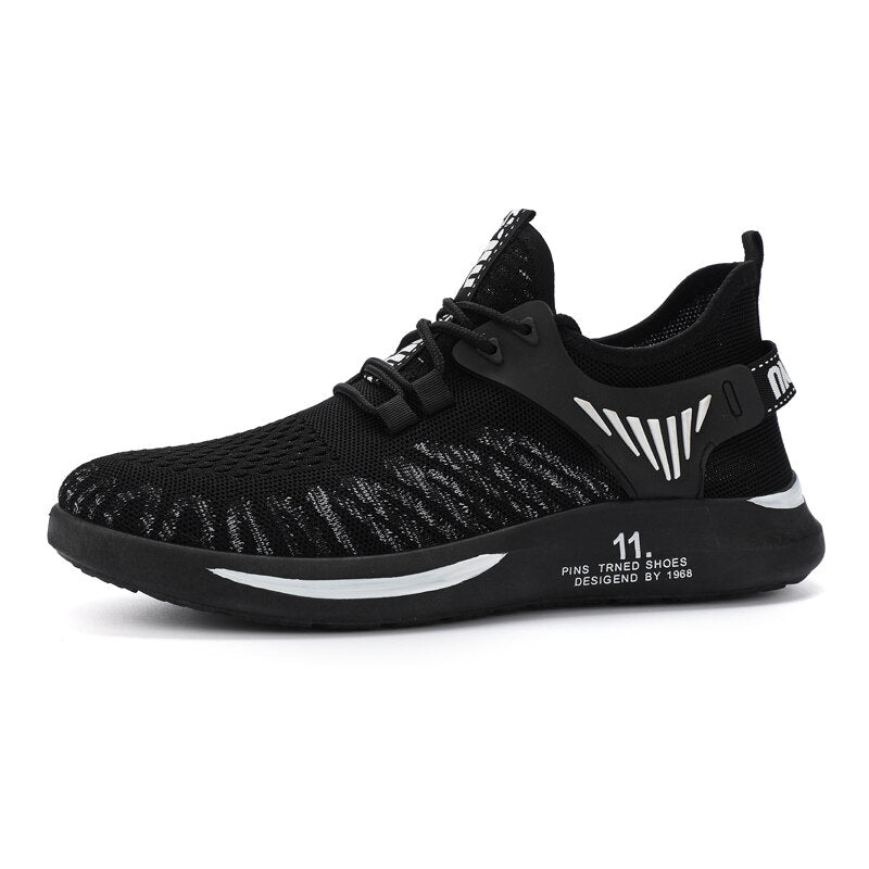 Men's sports running shoes elastic non-slip breathable fashion men's shoes vulcanized shoes