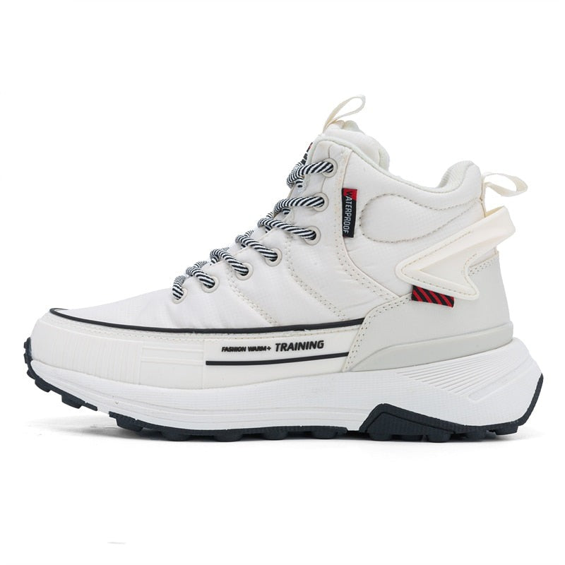 Women Plush Boots Winter Boots Non-slip Female Waterproof Shoes Outdoor Sports Sneaker Warm Comfortable Snow Boots