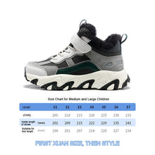 Load image into Gallery viewer, Children&#39;s sports shoes outdoor velvet shoes, new winter non-slip cotton walking shoes
