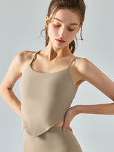 Load image into Gallery viewer, Scoop Neck Sleeveless Sports Tank Top
